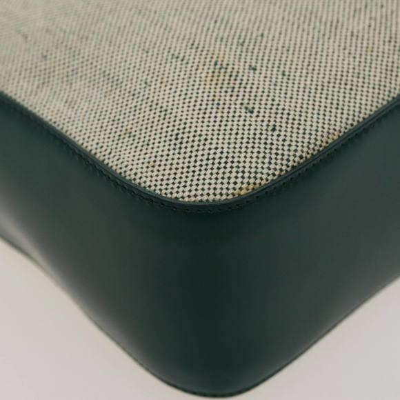 PRADA Shoulder Bag Canvas Leather Green Auth 78960 - Picture 16 of 16